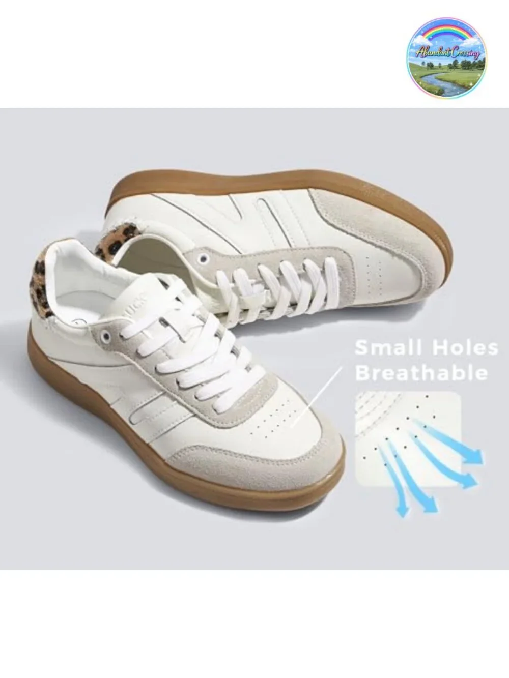 Women's Retro Suede Leather Fashion Sneakers Comfortable Athletic Shoes